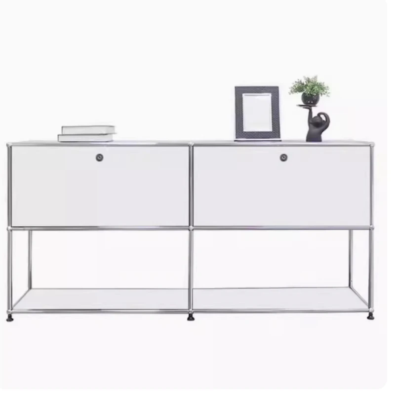 USM medieval stainless steel TV cabinet storage simple modern module combination dining side cabinet living room ins minimalist