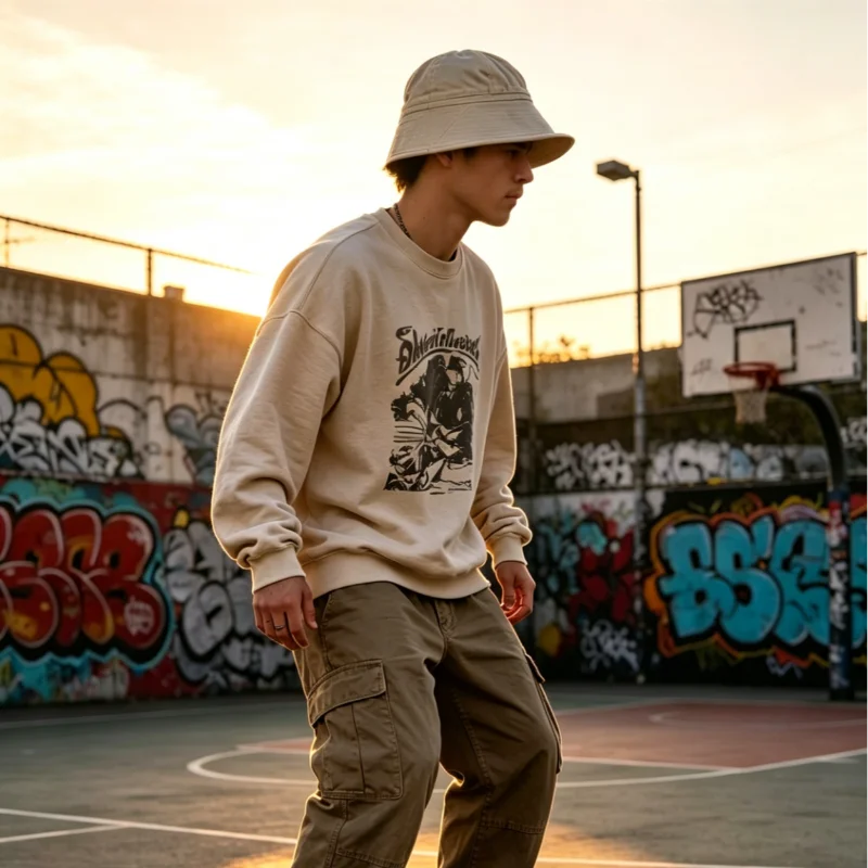 men-women-wide-brim-retro-versatile-japanese-style-daily-casual-outdoor-sport-trendy-bucket-hat-sun-block-fashion-hair-accessory