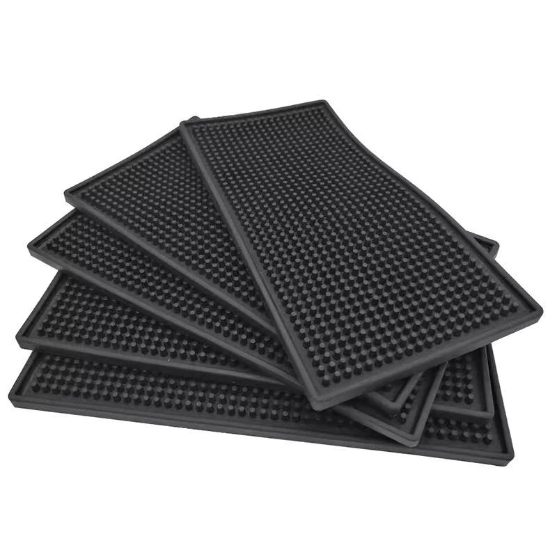 Bar Mat Waterproof Anti-slip Rubber PVC Drain Pad Reusable Coffee Cup Mat for Bar Counter Home Kitchen Restaurant Gift Use
