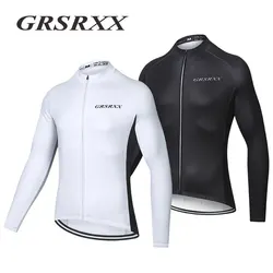 GRSRXX Cycling Jerseys Men Long Sleeve Cycling Fall Winter MTB Road Bike Riding Garment Breathable Road Bicycle Sportswear