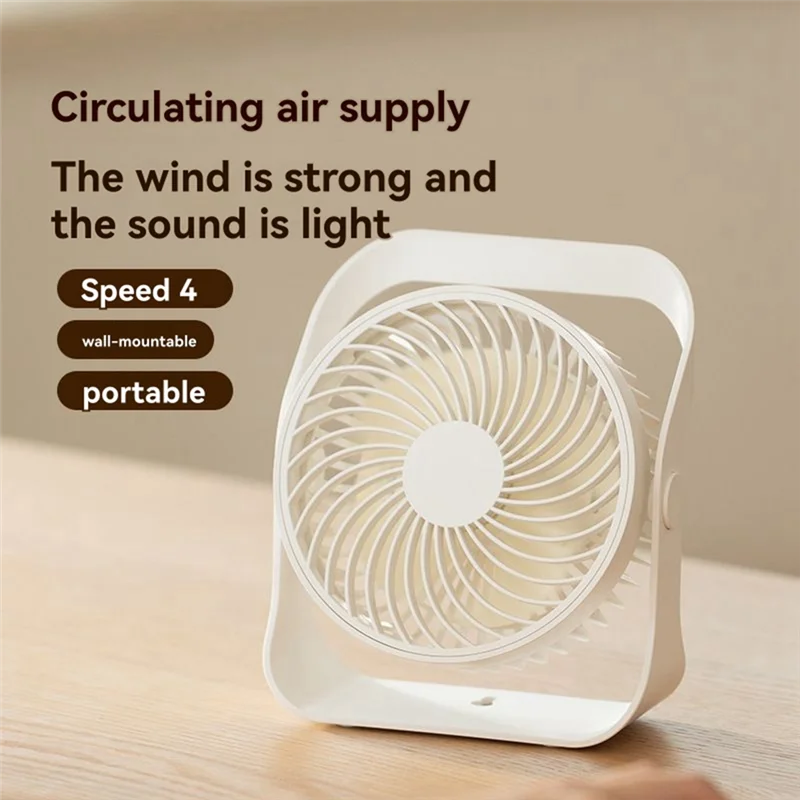 AB11-Desktop può essere ventilatore da parete Ventilatore portatile portatile ricaricabile per la casa Ventilatore ad alta velocità del vento a quattro velocità