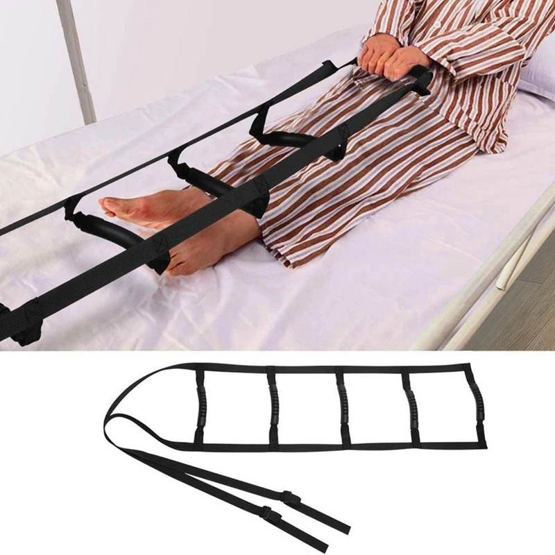 Asistencia de escalera de cama con correa de mango, Ayuda de escalera de cuerda para ancianos, recuperación de lesiones, Riel de cama de paciente, dispositivos de asistencia duraderos