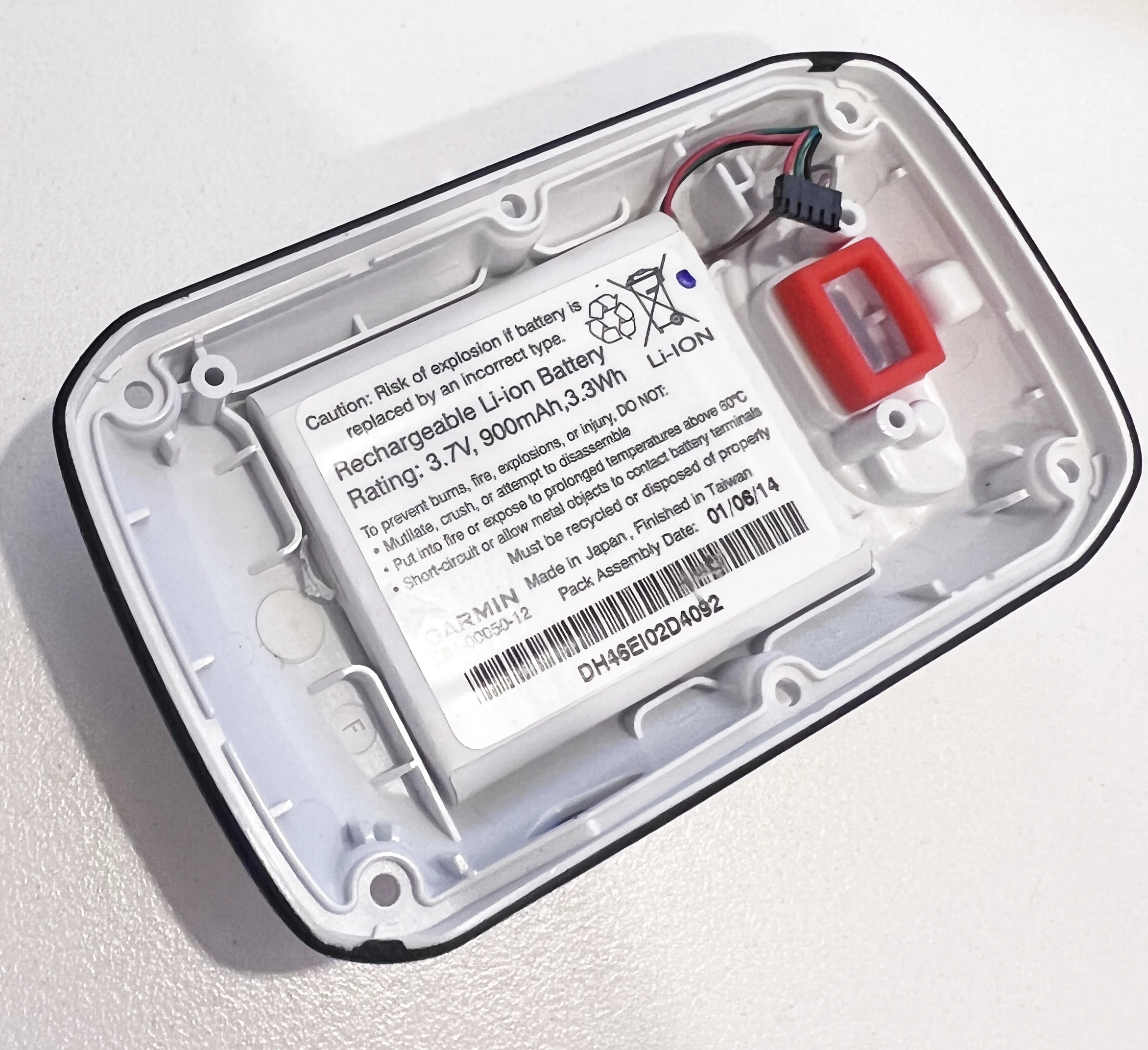 Imagem -03 - Capa Traseira Original com Bateria Casca de Habitação Peça de Reparação Garmin Edge 510 Edge510 3610005010