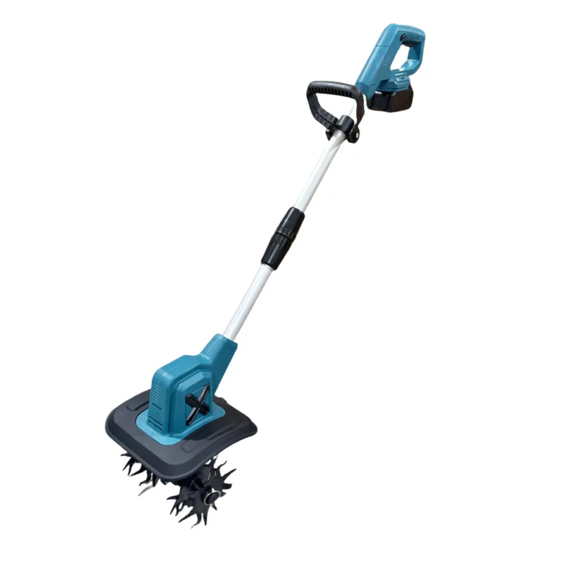 Compact Cordless Lithium‑ion Mini Tiller, Electric Scarifier for Household Garden Weeding and Soil Loosening Trimming Work