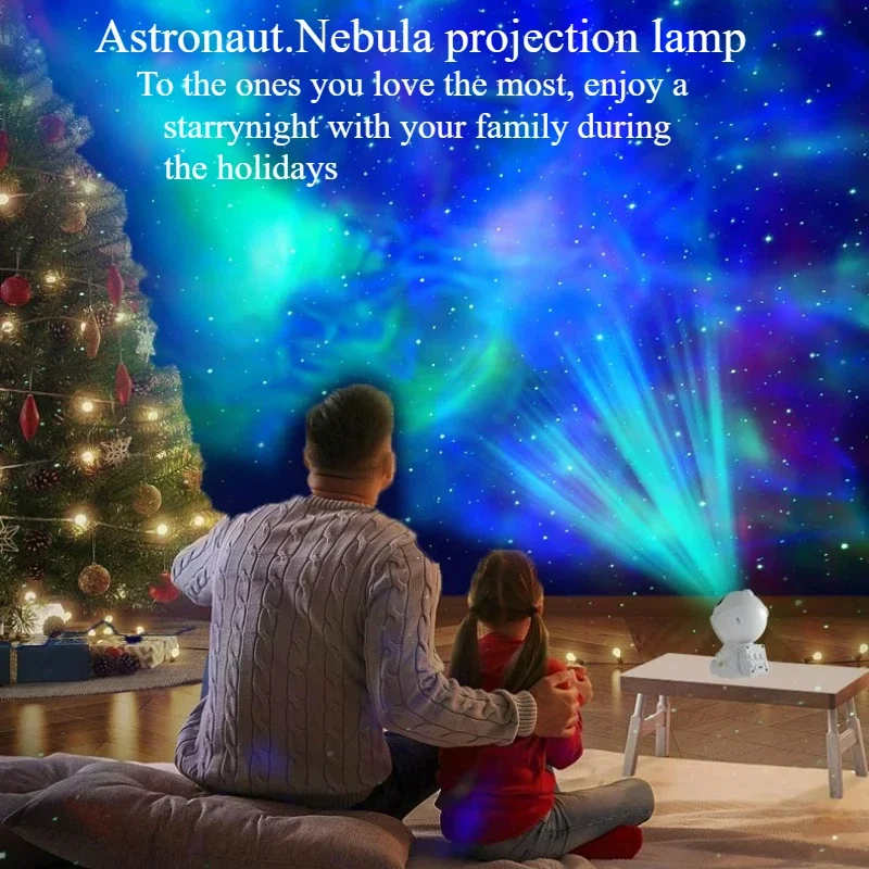 Luz de proyección de cielo estrellado de astronauta, luz nocturna LED, astronauta, nebulosa láser, atmósfera, dormitorio, regalo para niños, nuevo