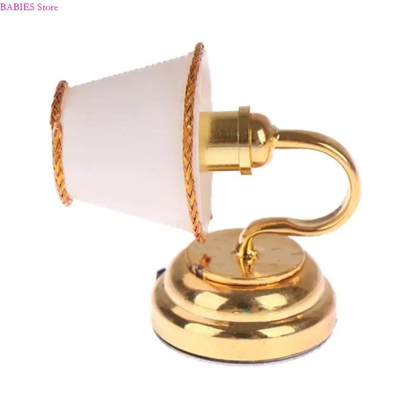 

C9GB 1:12 Dollhouses Wall Lamp Sconce Figure Lighting Toy for Pretend Playset