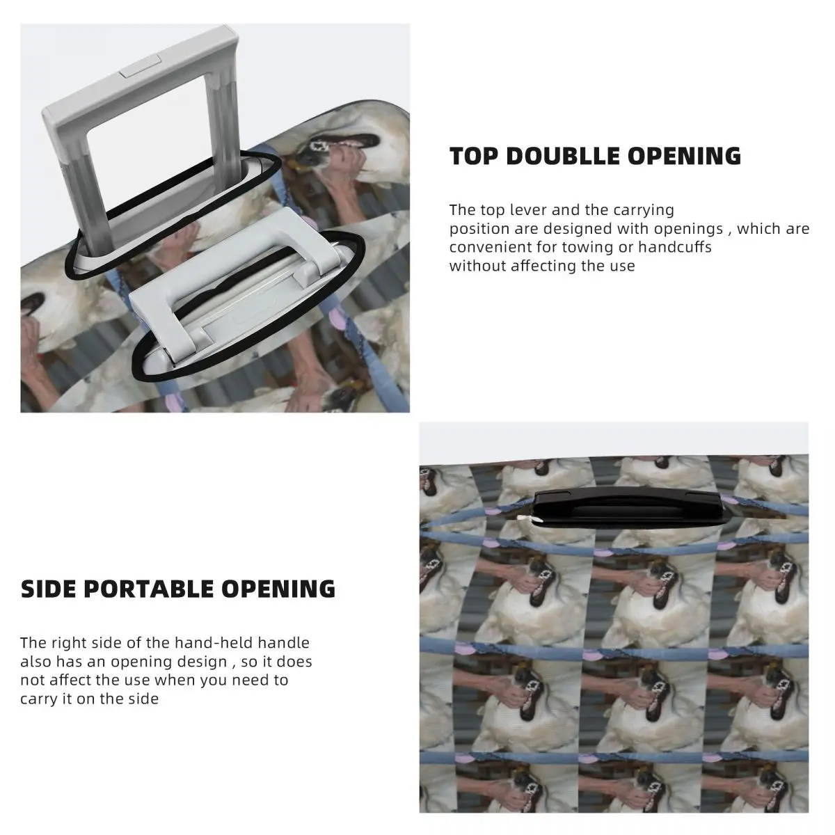 I'll Be Okay By Sign Crushes Motorist Kofferabdeckung Schutz Elastische Reisegepäckschutzhüllen für 18-32 Zoll