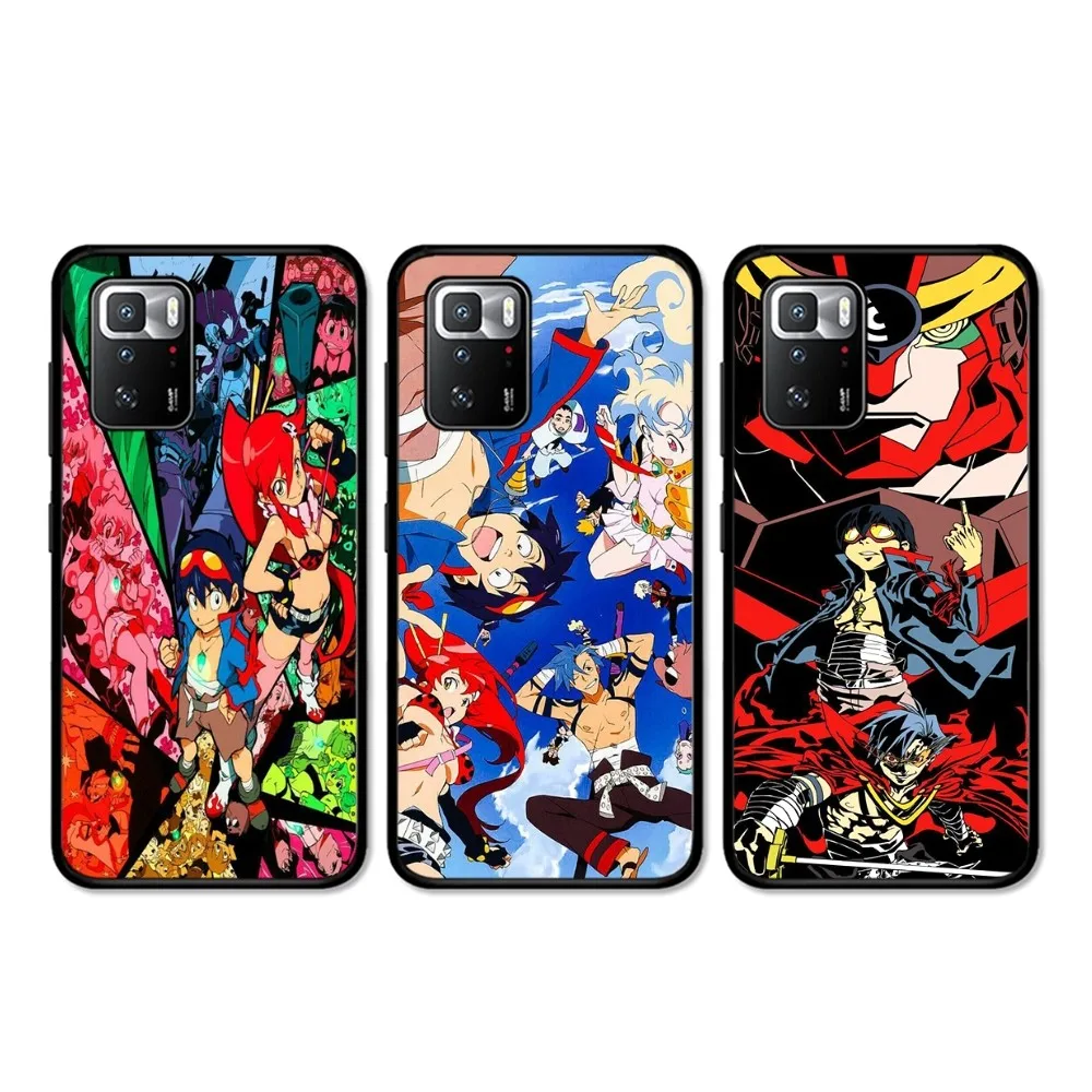 

Gurren Lagann Phone Case For Redmi 5 6 7 8 9 10 plus pro 6 7 8 9 A GO K20 K30 K40 pro plus F3 Fundas