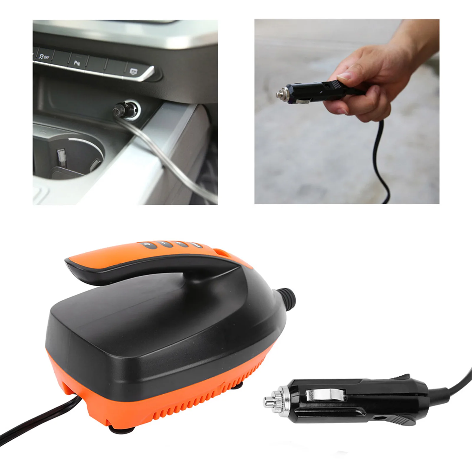 電動エアポンプ 電動空気入れ 高圧ポータブル 12V デジタルエアポンプ SUP＆パドルボード用 充電式ポンプ