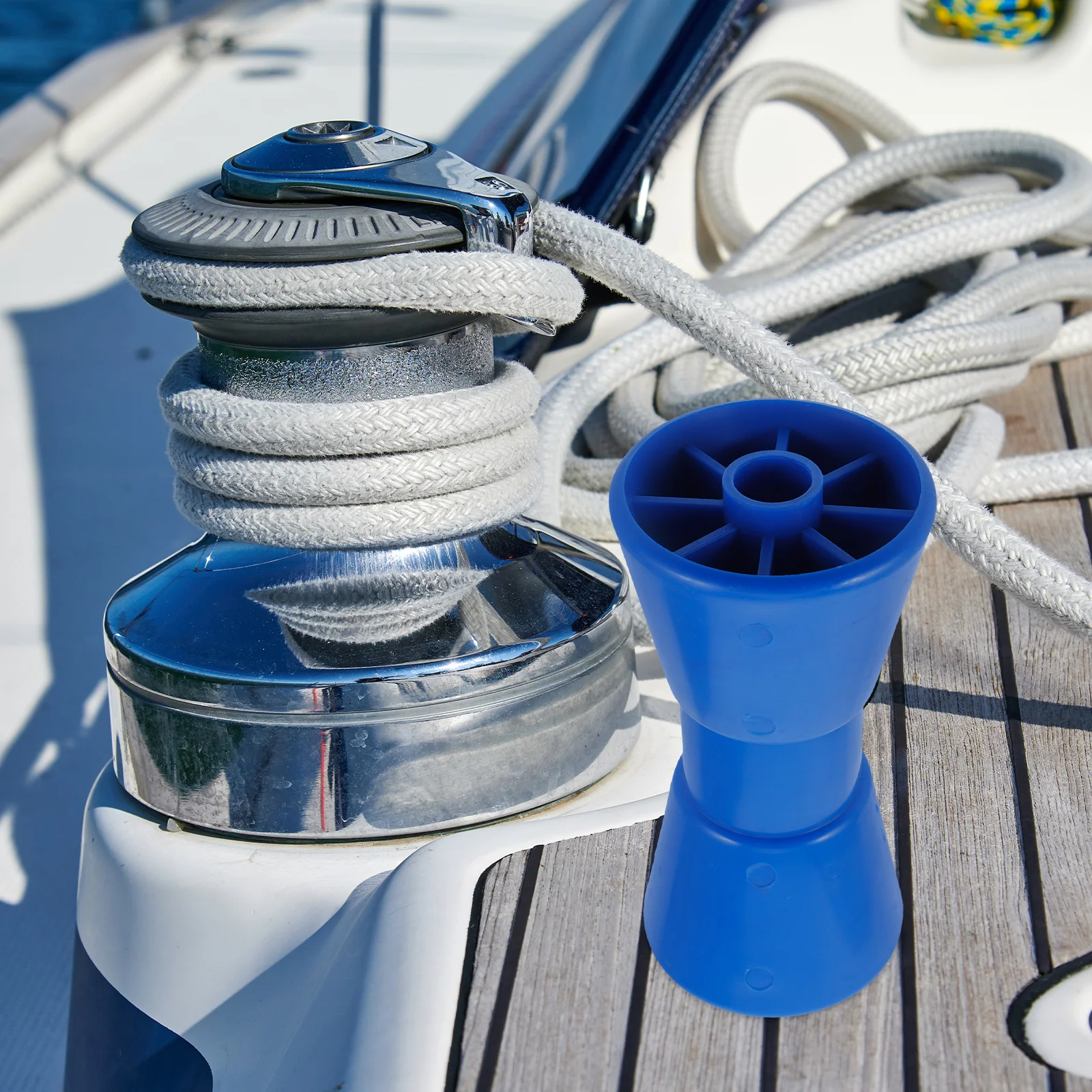 

Sturdy Plastic Yacht Trailer Rollers Replacement Accessories Wear Resistant Marine Roller Wheels Smooth Movement Boat Lift Wheel