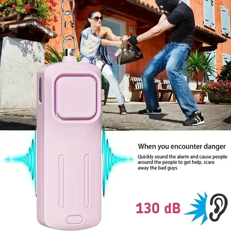 

Personal alarm ring, women's portable anti wolf device, outdoor self-defense and self-defense keychain alarm