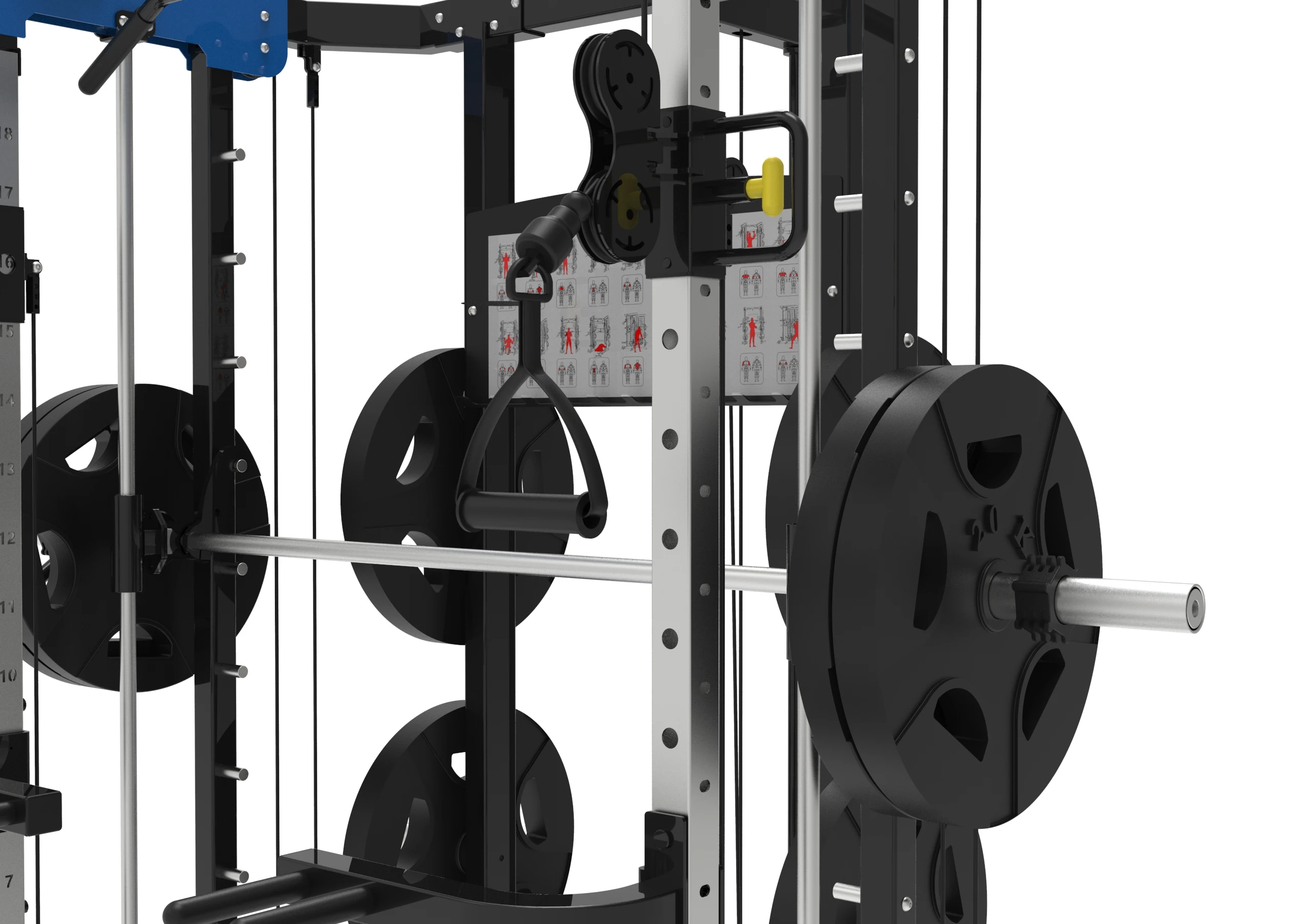 Gym Equipment Multi-functional Trainer Smith Machine Home Gym For Sale