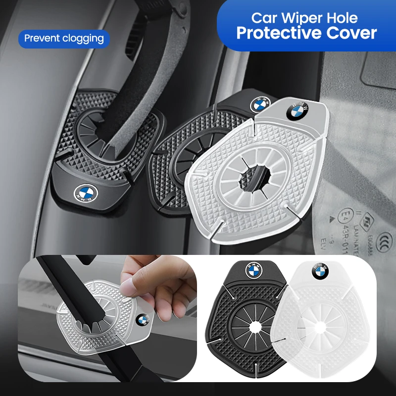 2pcs Car Windshield Wiper Arm Hole Protection Cover Silicone Dust Cover For Bmw M X1 X3 X4 X5 E46 E90 F20 E60 E39 F10 M1 M2