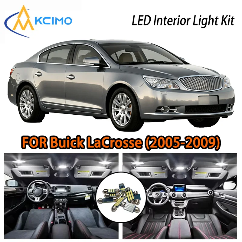 

KCIMO For Buick LaCrosse 2005-2009 Car LED Lights, Warm Sedan Glow, 2 Colors, Premium Quality, Luxe Interior Fit