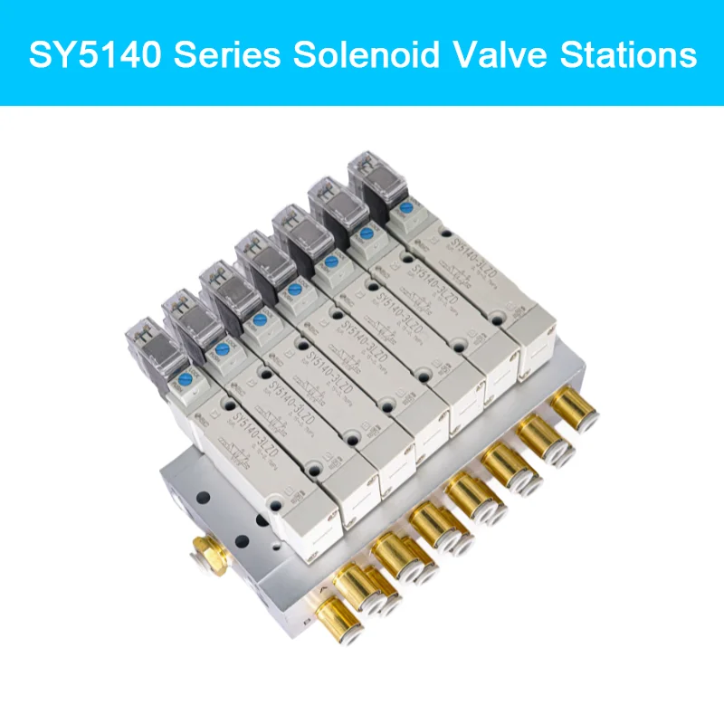 Pneumatic solenoid valve group New Model SY5140 Series Solenoid Valve Stations AC110V AV220V DC12V DC24V