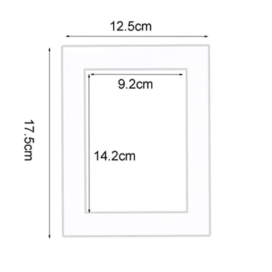15 Pack 5x7 White Picture Mats, Frame Mattes Pictures Display Photo Frame Mat Core Bevel Cut Mat Board Show Kit, Prts, Artworks
