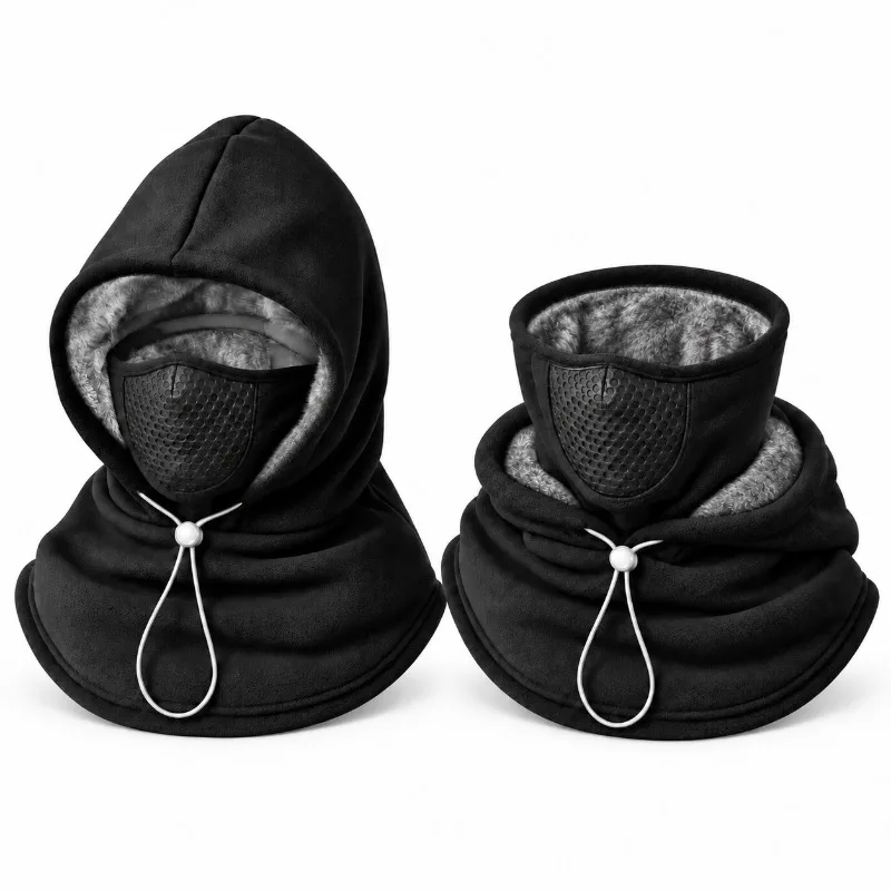 Outdoor Multifunctional Warm Riding Neck Cover Windproof Thermal Fleece Scarf Balaclava Cap Unisex Men Women Winter Cycling Ski