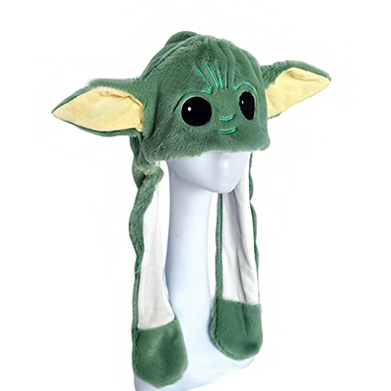 Nowa gwiazda wojny Baby Yoda pluszowa czapka figurka Yoda Kawaii czapka kreskówkowe uszy zabawki dla chłopców dziewczyny prezenty świąteczne