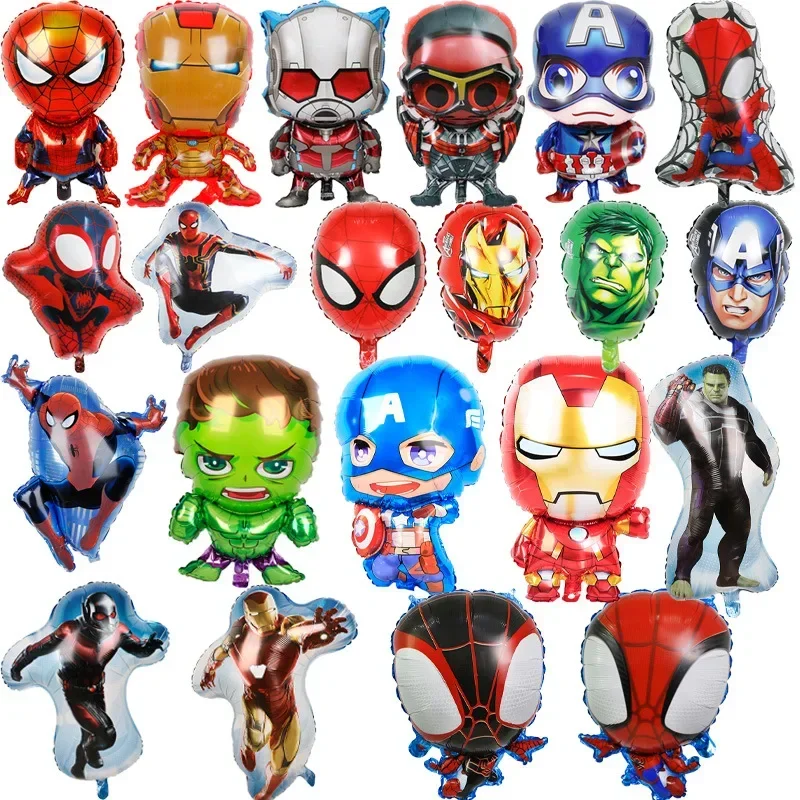 Children's Birthday Party Supplies Disney Avengers Cartoon Balloon Spider Man Iron Man