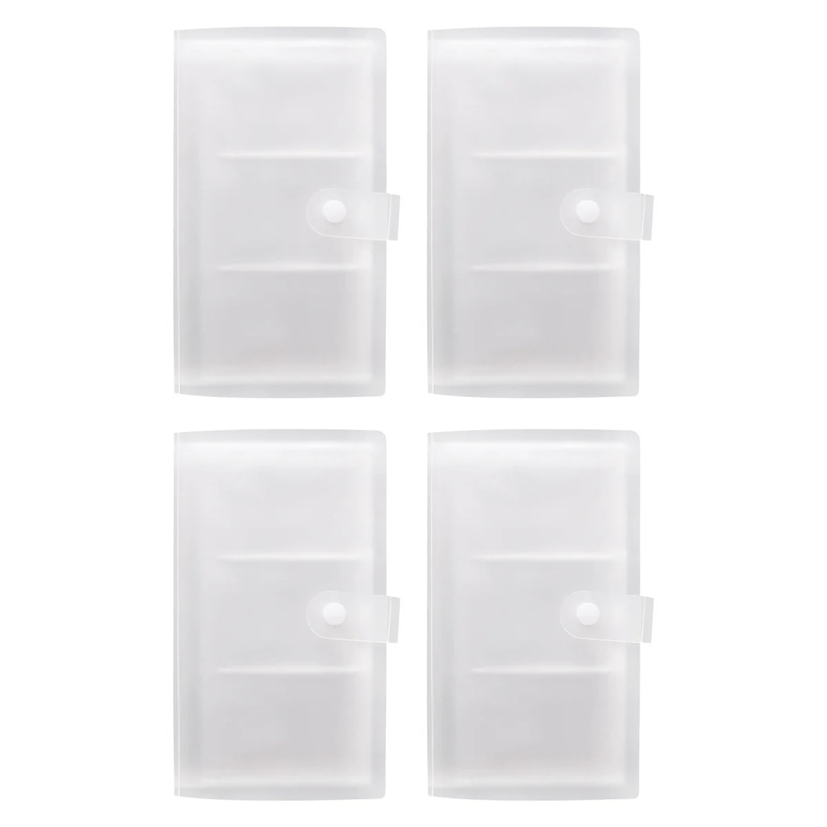 

4Pcs Name Cards Holder Large Capacity 120 Slots Business Cards Organizer Portable Card Storage Office Supplies Business Book