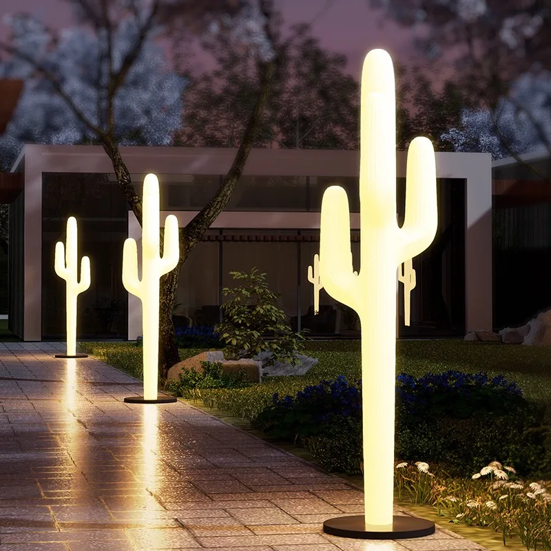 

Lumind Outdoor Lamp Patio Sconce Light Villa Terrace Garden Lawn Lamp Floor Light Design Cactus Landscape Lamp