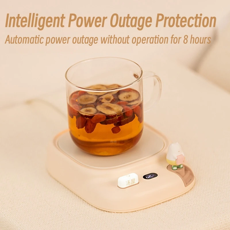 Calentador de tazas de café de 40W, placa caliente eléctrica, 4 ajustes de temperatura, posavasos más cálido para té, leche, almohadilla calefactora de agua de 220V