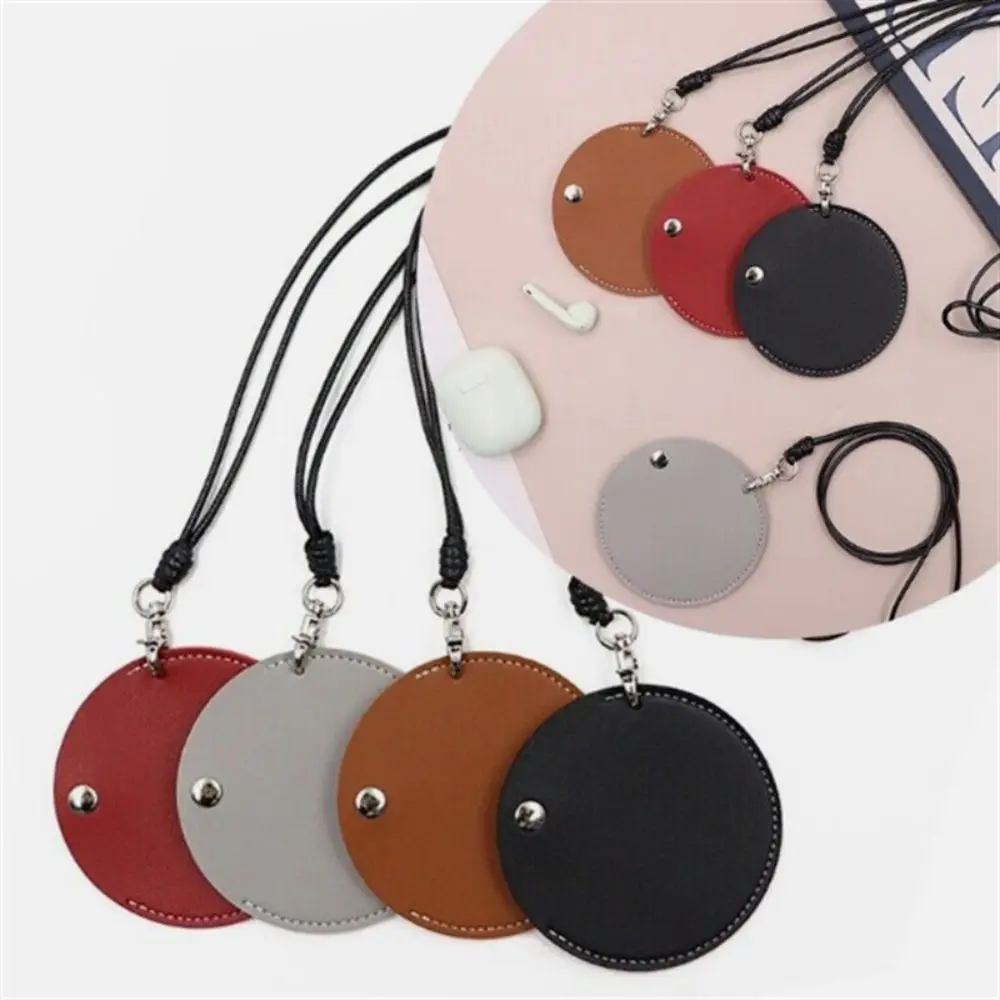 Hanging Neck Pouch Durable Headphone Storage Bag For Outdoor Hunting Biking Small Leather Bag Handy Small Object Storage Bag Hot