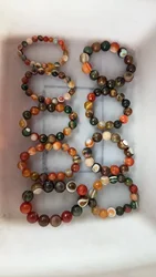 Natural Gobi Alashan Silk Eye Bracelet Agate Original Stone