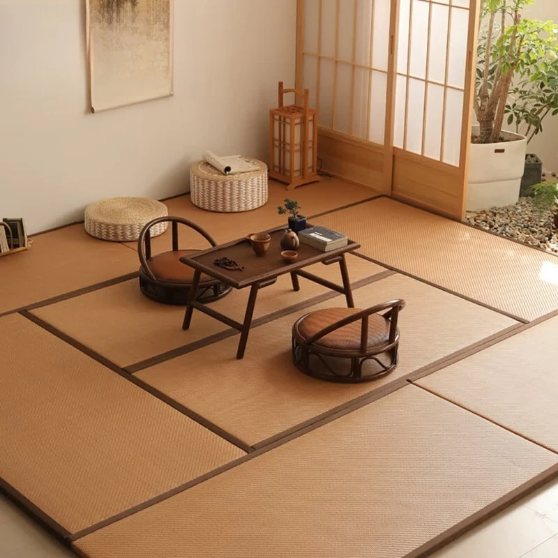 Tatami mat, Japanese-style floor mat, custom heated natural resin waterproof and wear-resistant tea room mat