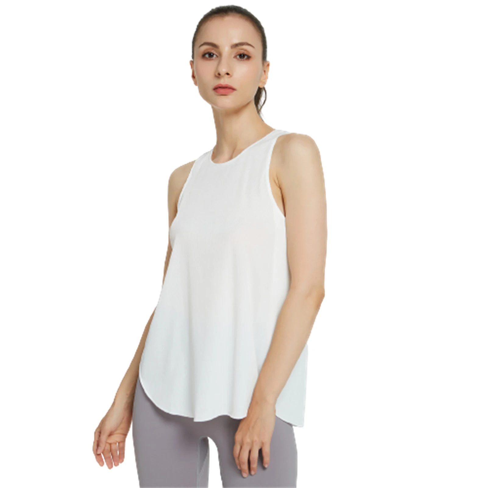 Womens Cross Backless Workout Tops Muscle Tank Yoga Shirts Suitable For Running, Dancing, Cycling, Hiking