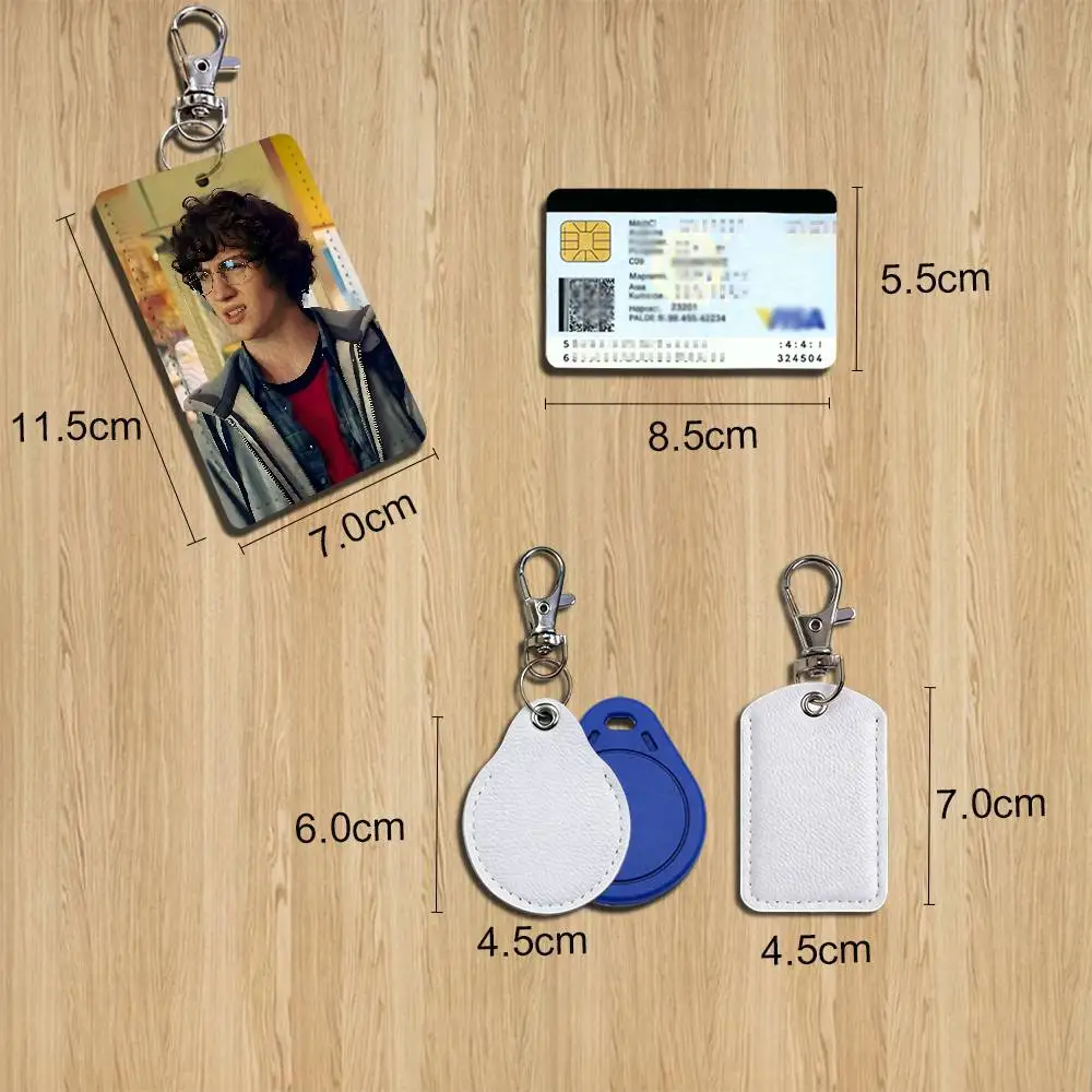 ATJ Bullet Train Aaron Taylor Johnson Keychain Holder Suitable For Subway Bank Card Bus Card Case