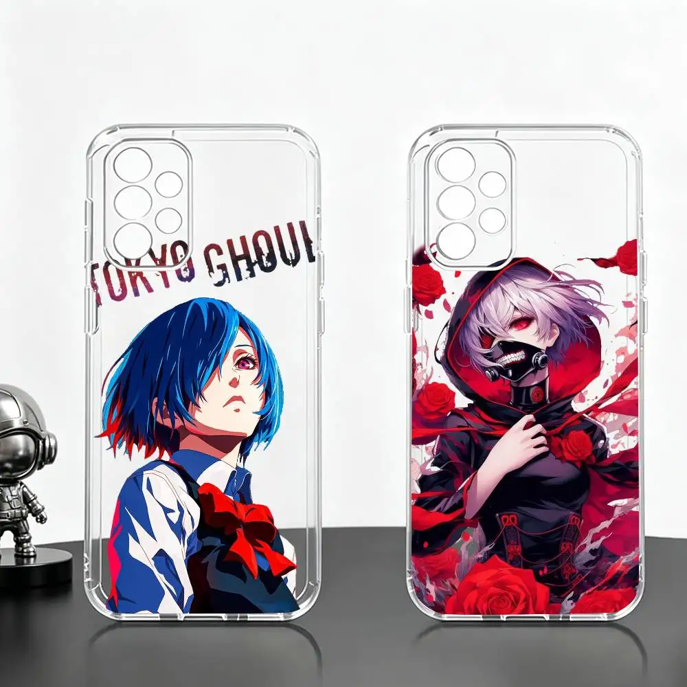 Touka Kirishima T-Tokyo Ghouls  Phone Case Transparent Silicone Soft For Samsung S25,S24,S21,S22,S23,S30,Ultra,S20,Plus,Fe