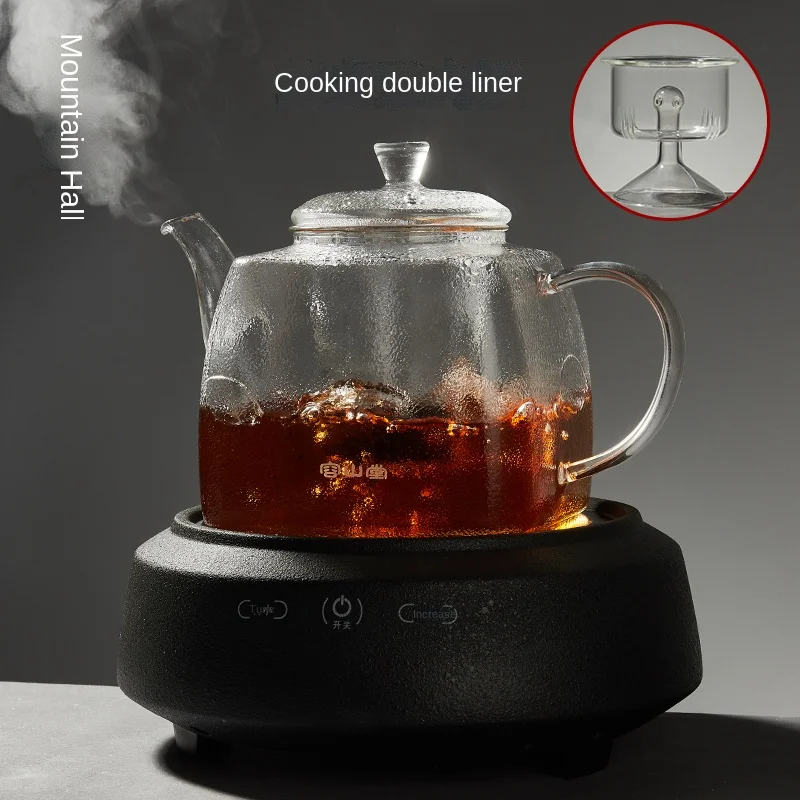 Electric Appliance Glass Teapot Steam Teapot Heat-Resistant Tea Cooker Chinese Electric Ceramic Stove Tea Health Pot Set