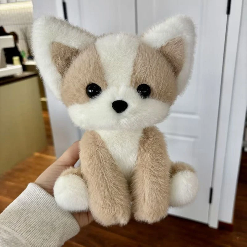 

22cm Cute Desk Companion Corgi Plush Toy Learning Companion Husky Puppy Doll Birthday and Christmas Gift for Children