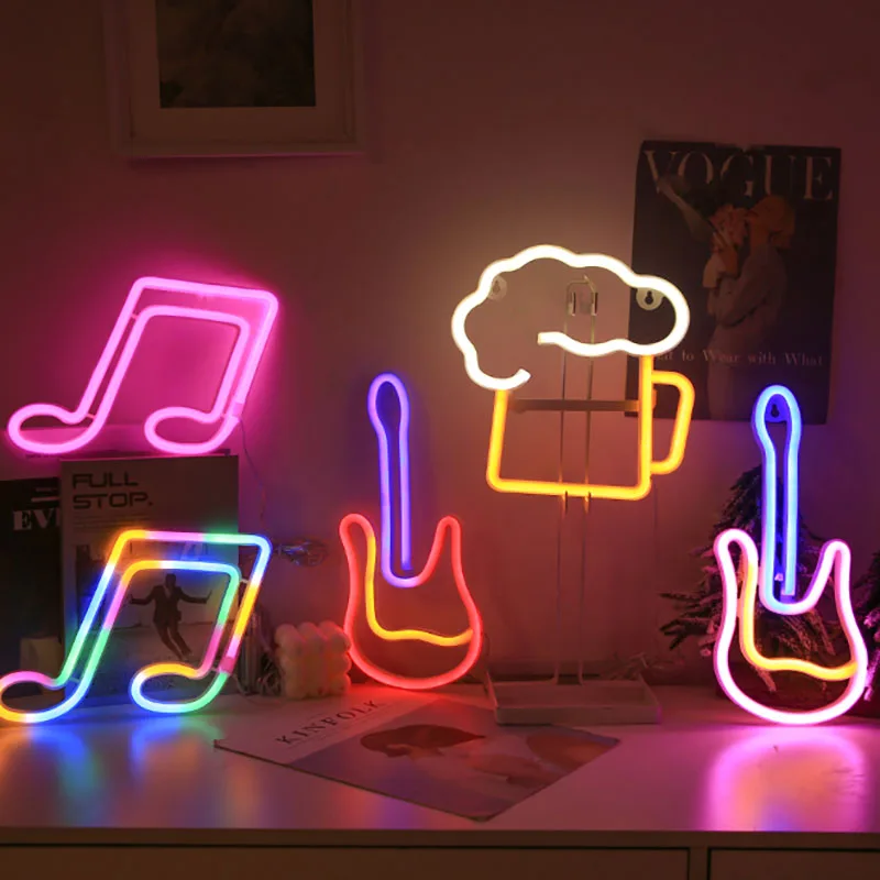 100 Stijlen Neon Light Sign Led Night Lights Usb Operated Decoratieve Marquee Sign Bar Pub Store Club Garage Home Party decor