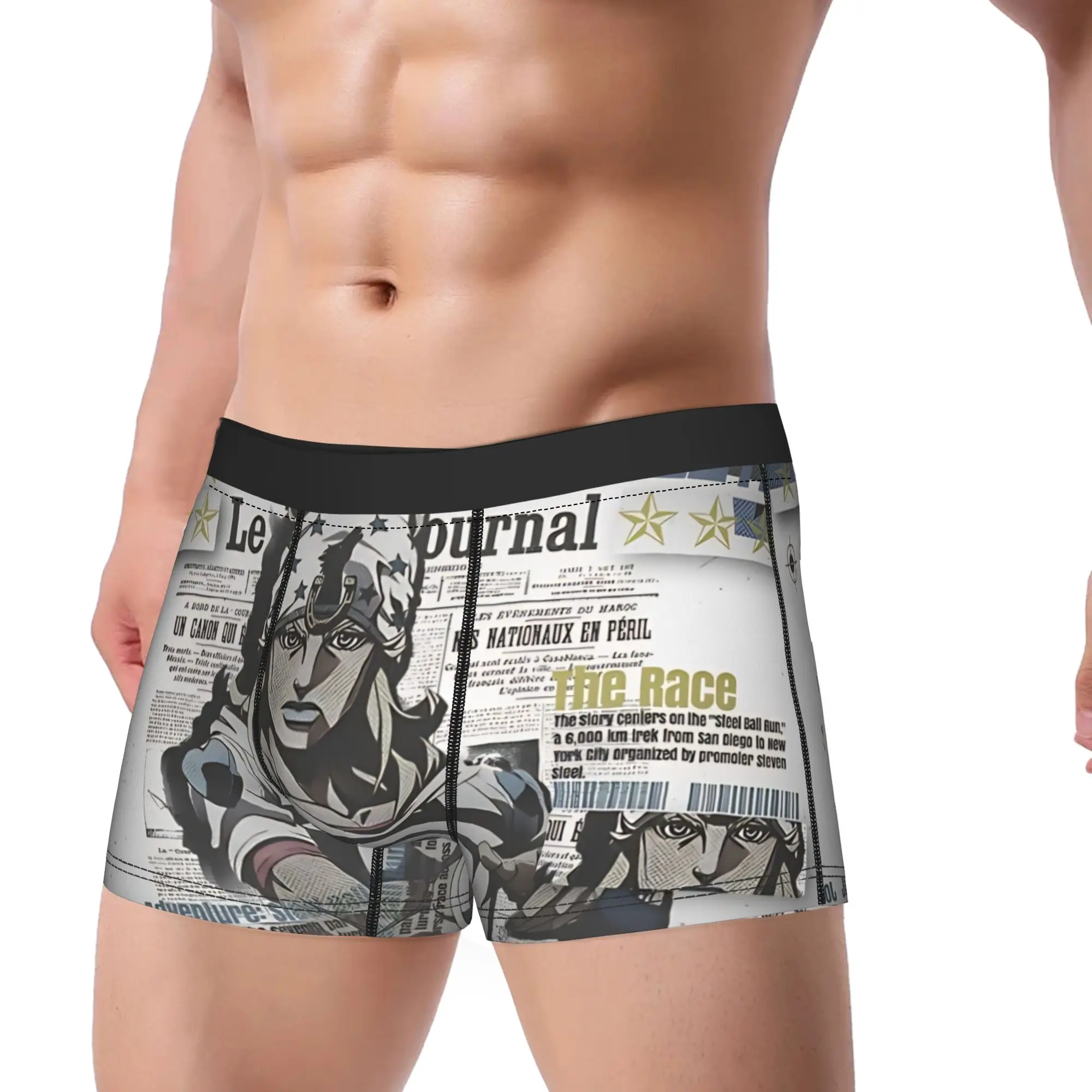 JoJo Part 7 jojos bizarre adventure Underpants Breathbale Panties Men's Underwear Ventilate Shorts Boxer Briefs