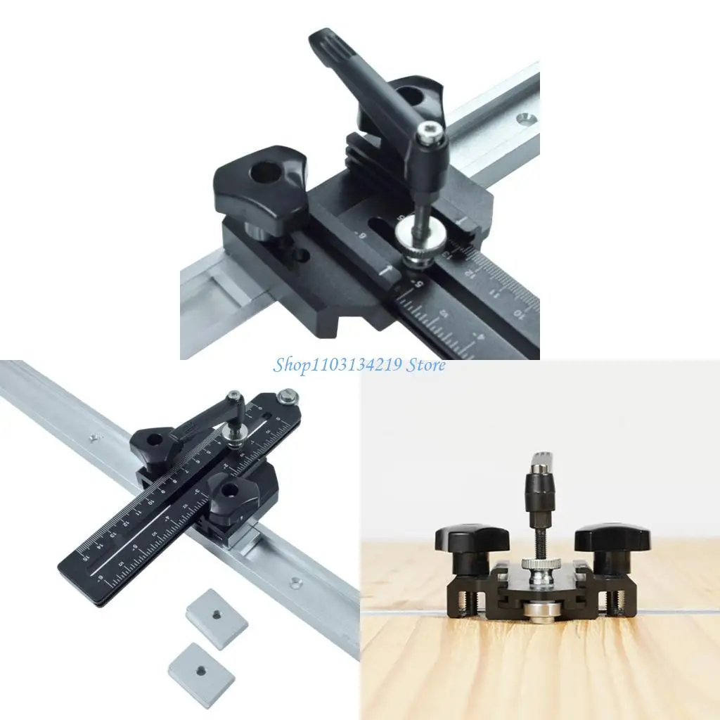 N5kc тонкий джиг -джиг регулируемый деревянный деревянный gudie с ползунгом T Bolt для табличных маршрутизаторов.