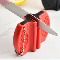 Mini Dual-sided Knife Sharpener, Portable Outdoor and Kitchen Tool for Quick Knife Sharpening