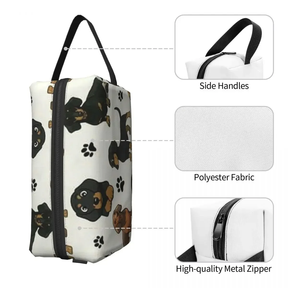 Dachshund Dog Toiletry Bag for Women Badger Sausage the Wiener Puppy Makeup Cosmetic Organizer Lady Beauty Storage Dopp Kit Case