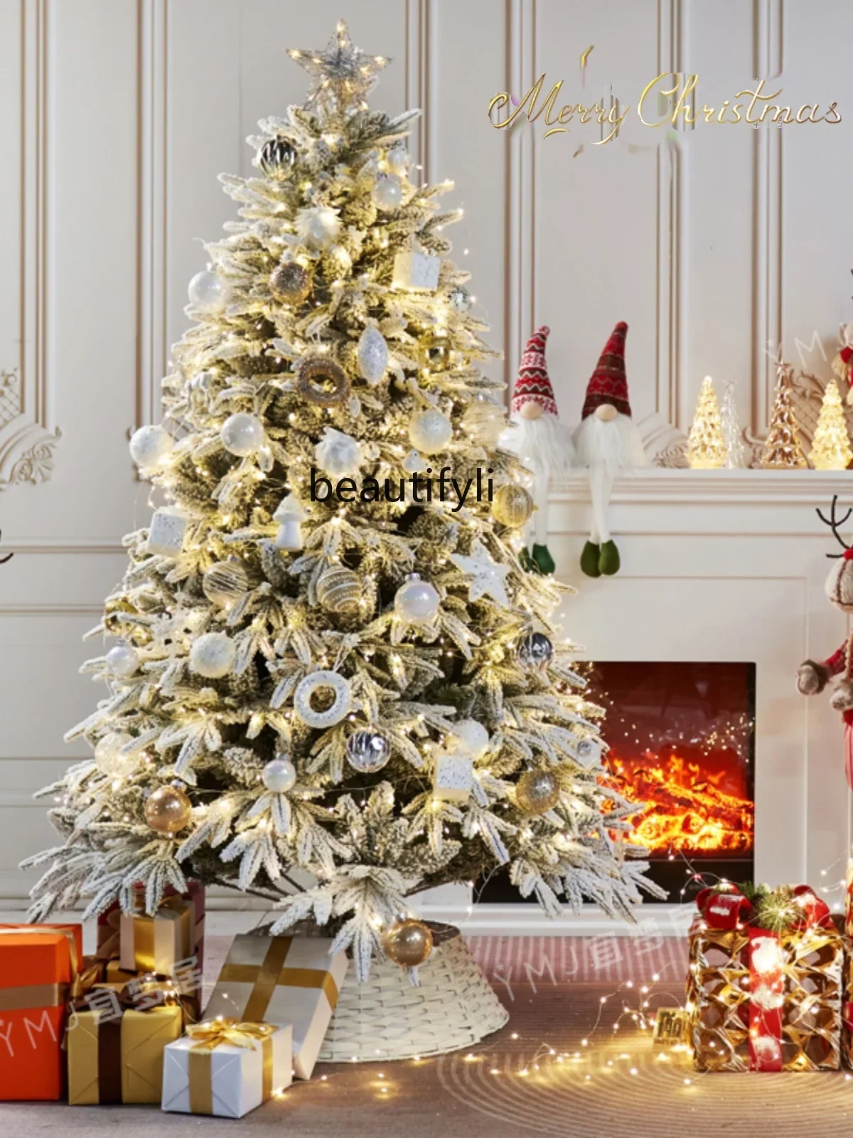 

Christmas tree decoration high-end large snow home shopping mall window decoration ornament A50