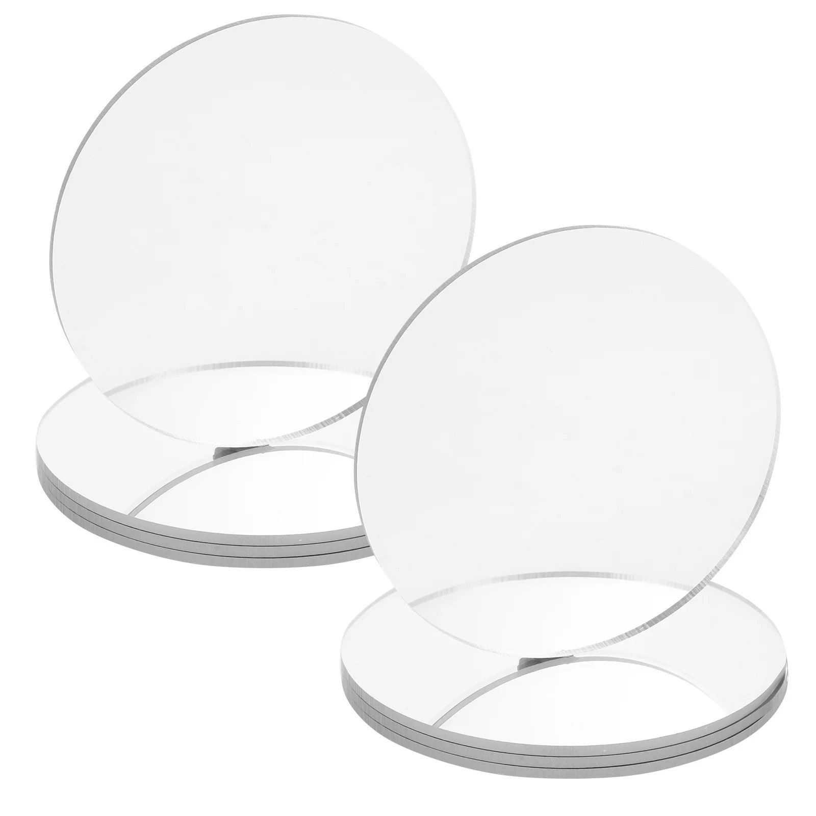 

8 Pcs Diy Makeup Mirror for Craft Mirrors Round Crafts Project Plate Circle Vanity