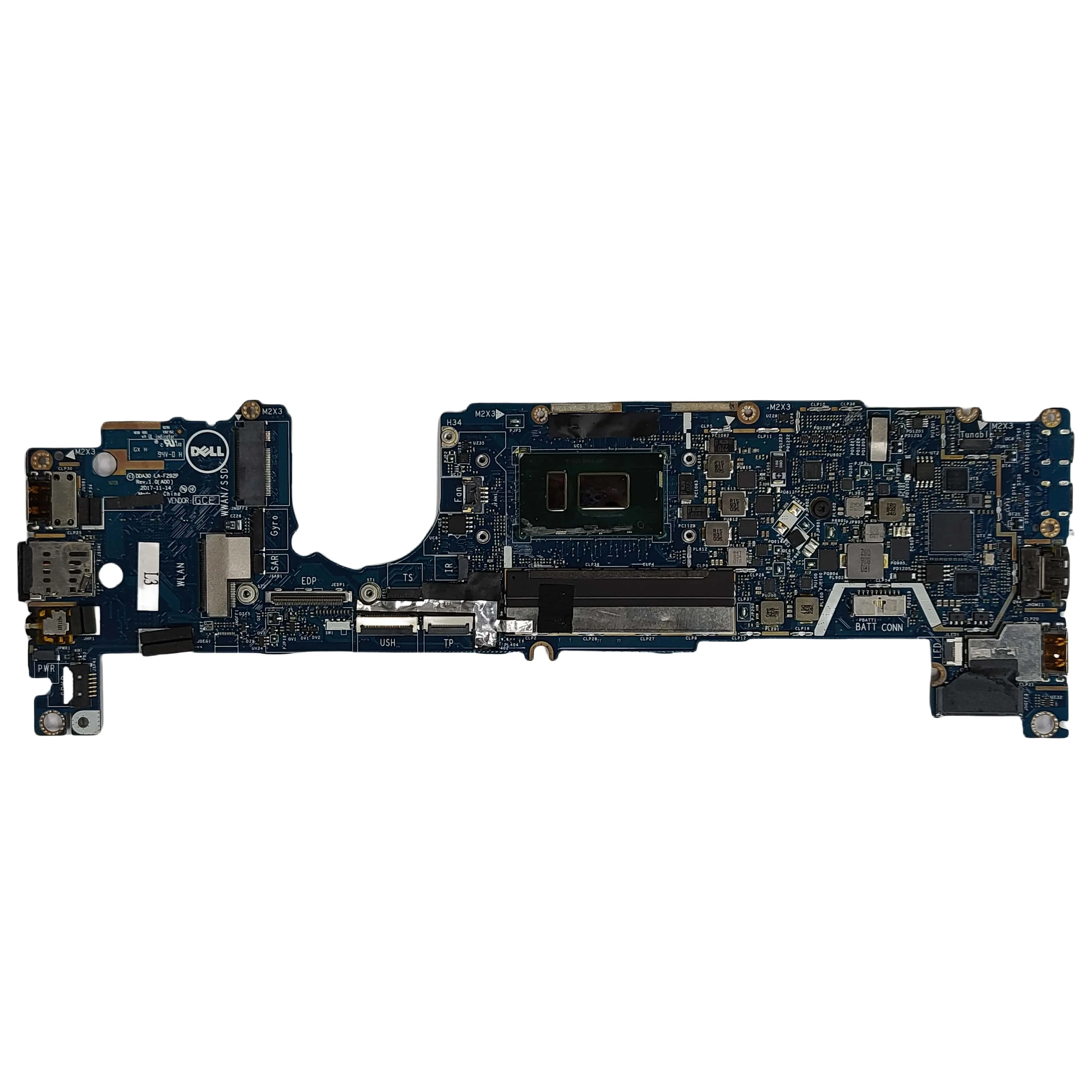 LA-F292P For Dell Latitude 7390 Laptop Motherboard  i5、i7 8th Gen CPU RAM  Notebook Mainboard 100% Tested.