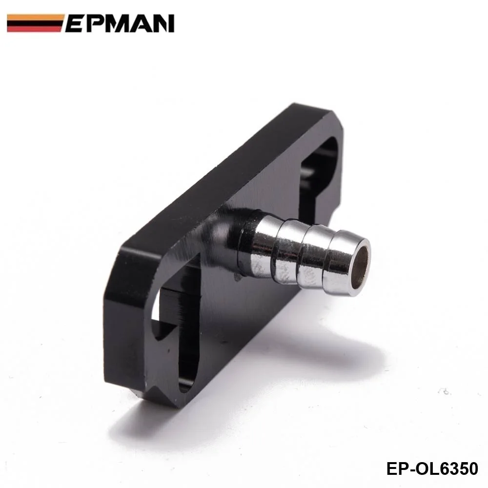 EPMAN 1PC Black Turbo Fuel Rail Delivery Regulator Adapter Fit For Honda /Nissan/Toyota/Mitsubishi EP-OL6350/EP-OL6351/EP-OL6352