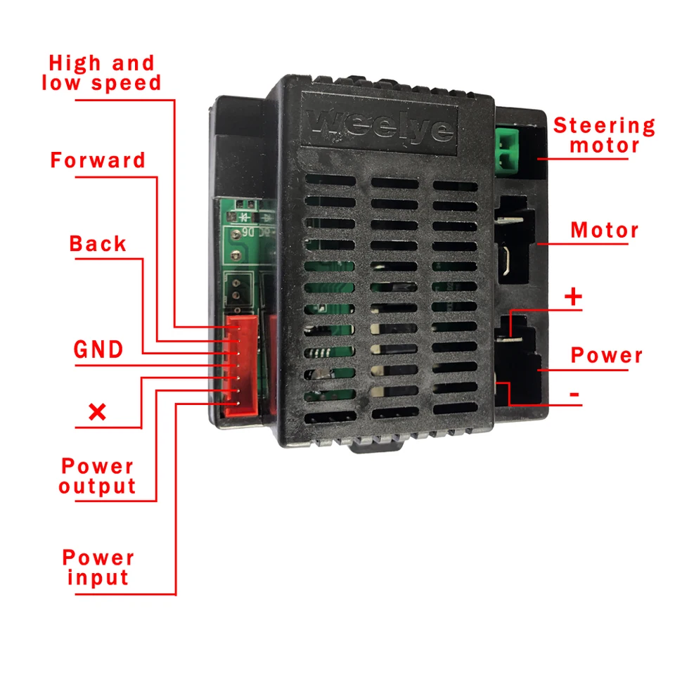 Kit Télécommande Weelye RX23 12V 2,4GHz – Pièce Détachée Pour Voiture Électrique
