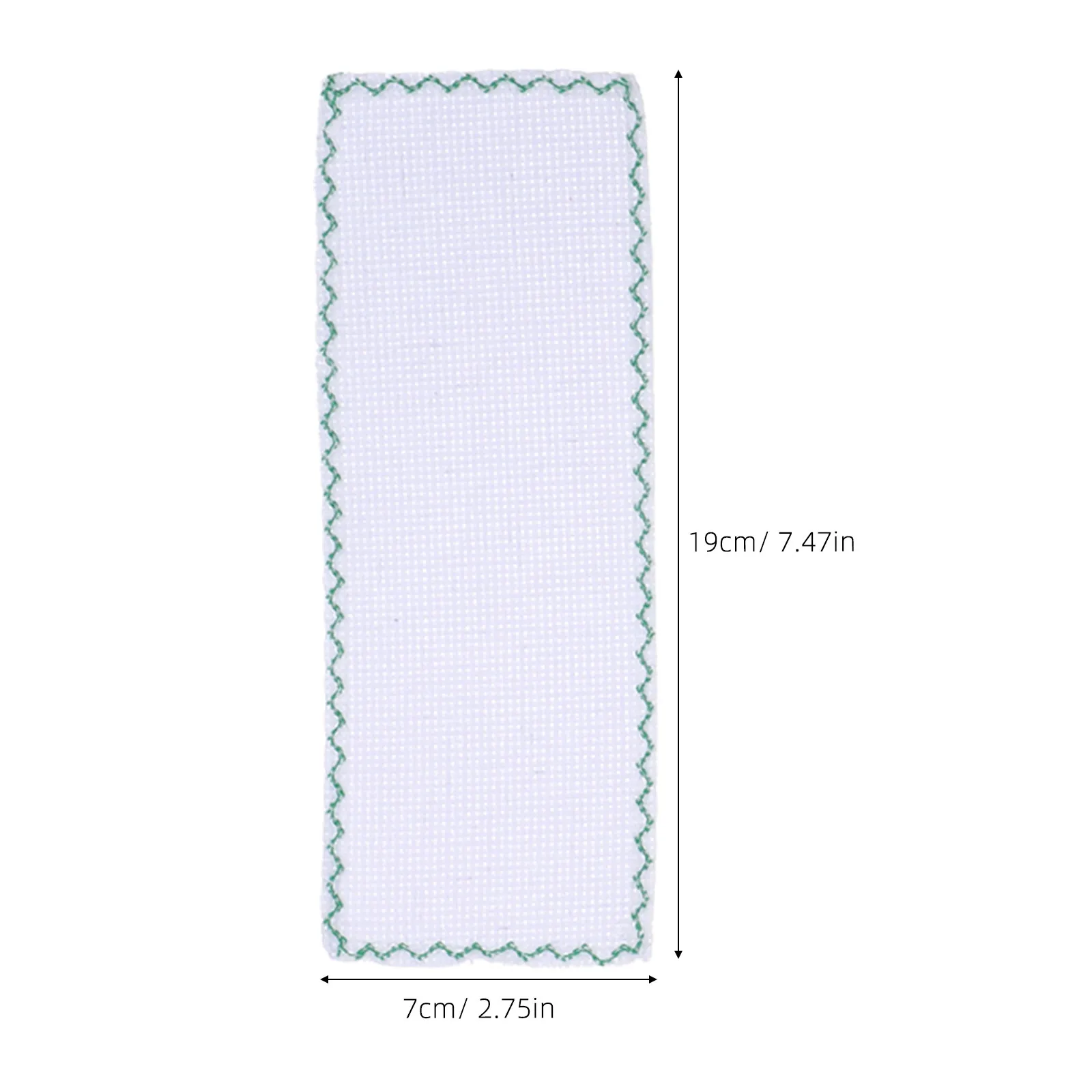 10Pcs Blank Cross Stitch Bookmarks 14Ct Cotton Cloth 7.5x2.8 Inch Lace Trimmed DIY Embroidery Bookmark Blanks Set for Creative