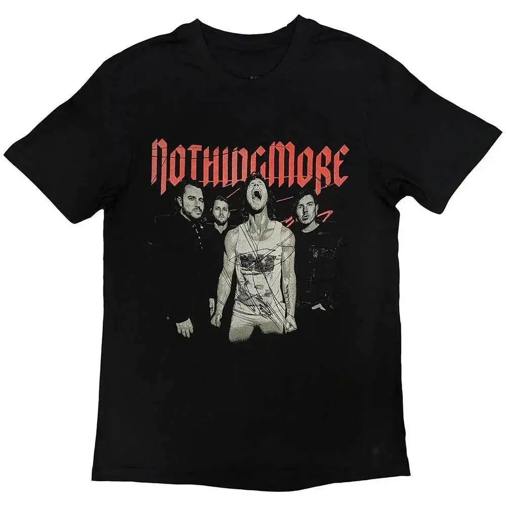 T-shirt noir Nothing More Band Photo, officiel, nouveau