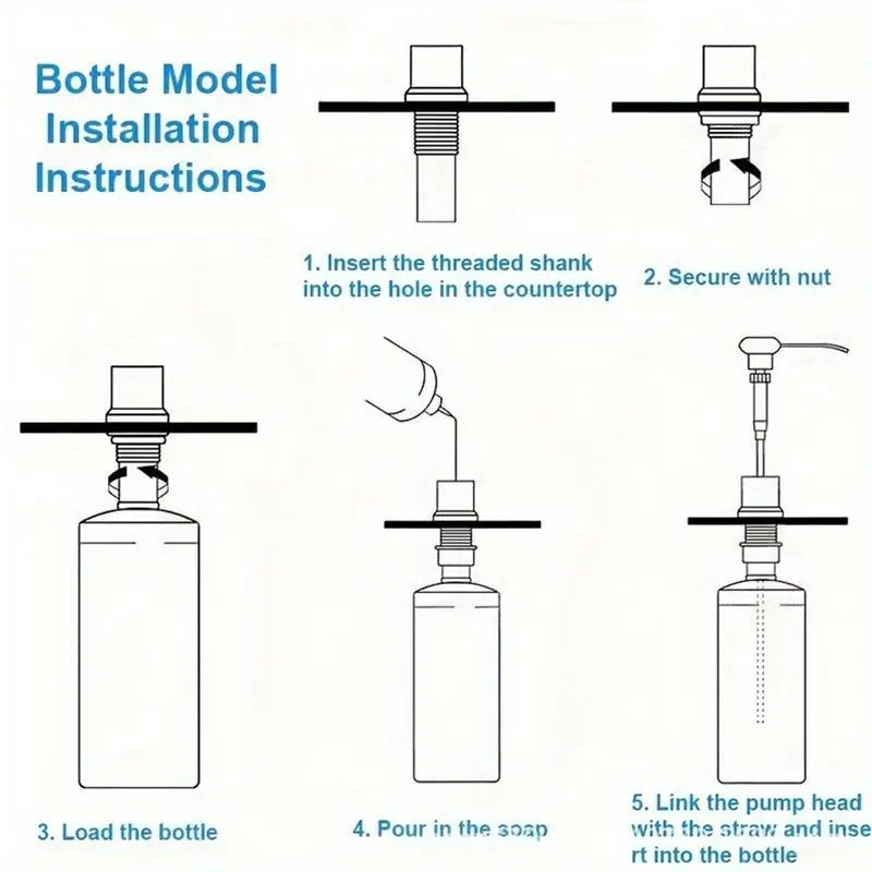 Pompe distributrice pour évier Regina, distributeur de vaisselle, rotation à 350 degrés, cuisine domestique, 500ml, 360 ml