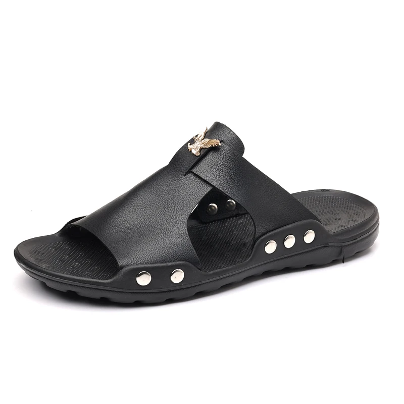 YRZL Herrenschuhe, Sommer-Hausschuhe, Herren-Innenrutschen, lässige Sandalen, leichte, atmungsaktive Strand-Hausschuhe für Herren, Sandalen – Detail 11