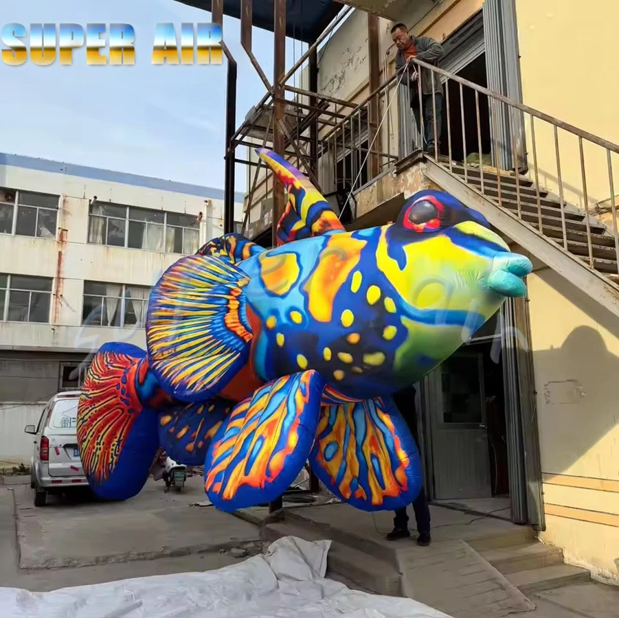 ديكور حفلات جميل، راي مانتا معلق ضخم قابل للنفخ لخلفية المسرح