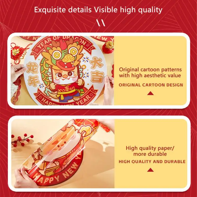 Window Grilles Convenient Durable Materials Easy To Install Durable Bright Colors New Years Gift Static Electricity Sticker